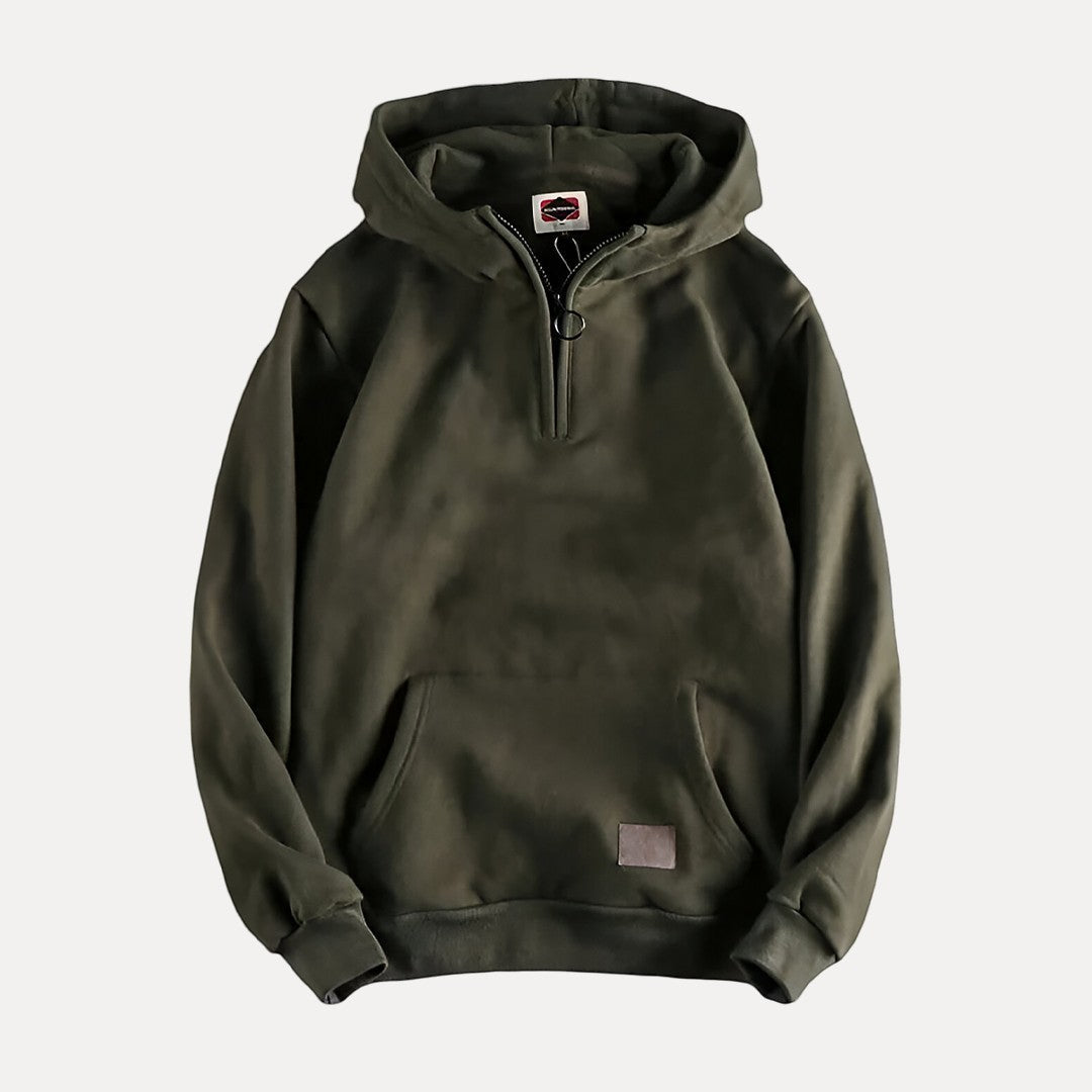 Stylish men's fashion pullover hoodie with long sleeves, perfect for casual wear, in a versatile color.