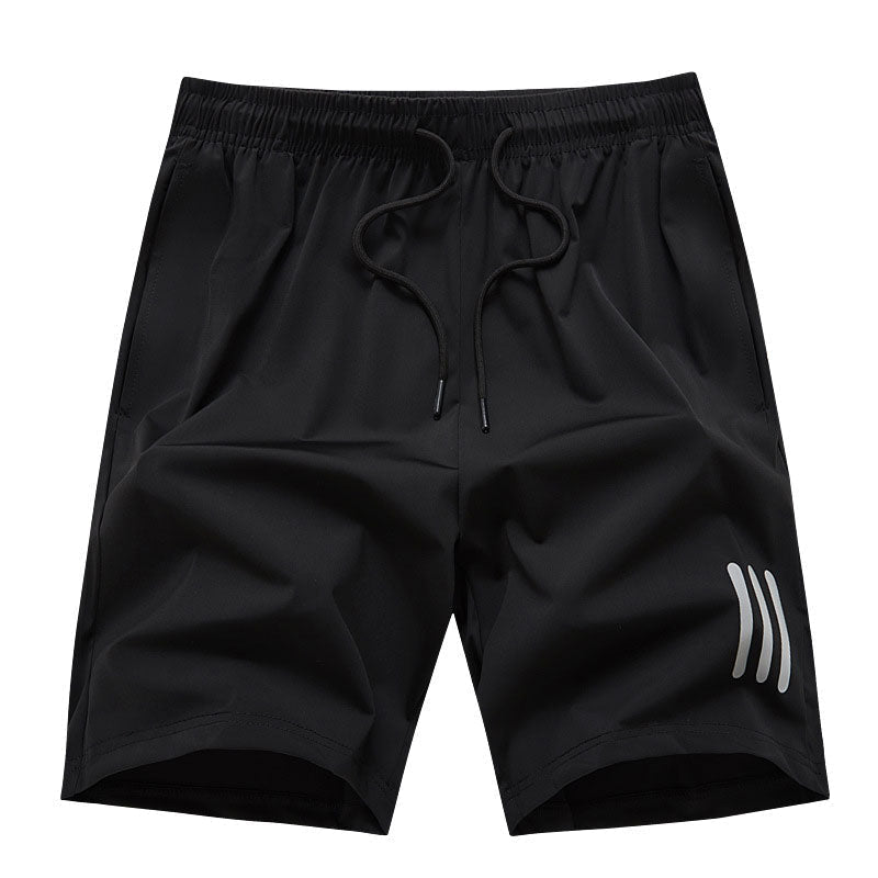 Men's athletic shorts in a classic white, with elastic waistband for a secure fit during any summer activity.