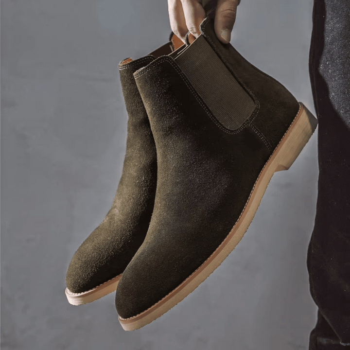 Elegant men's dress Chelsea boots, offering smart style for office, events, or elevated casual outfits.