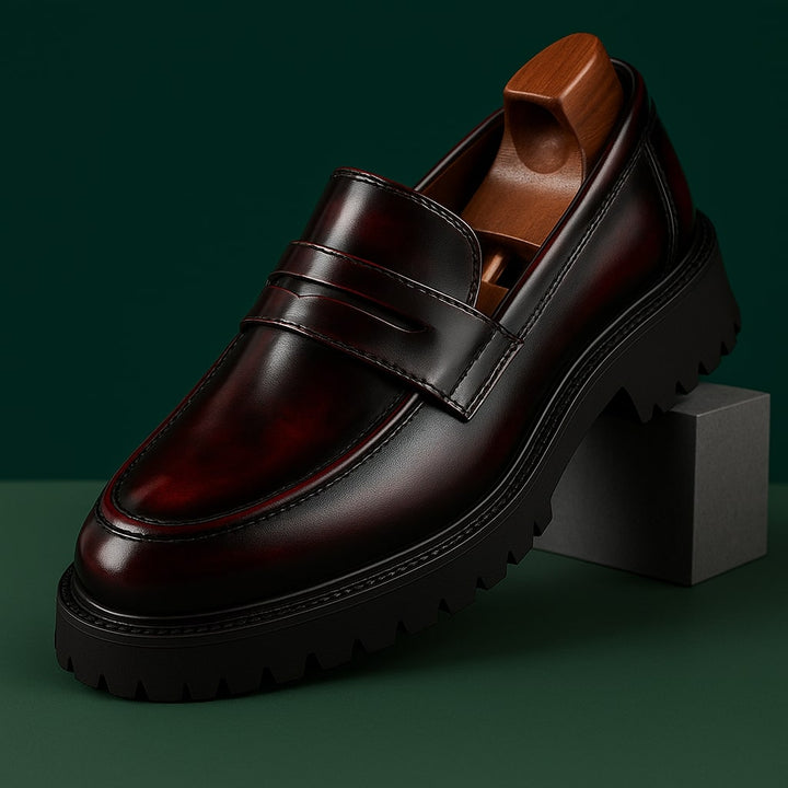 Men's Classic Slip-On Loafers, elegant versatile footwear perfect for formal or casual occasions with comfort.