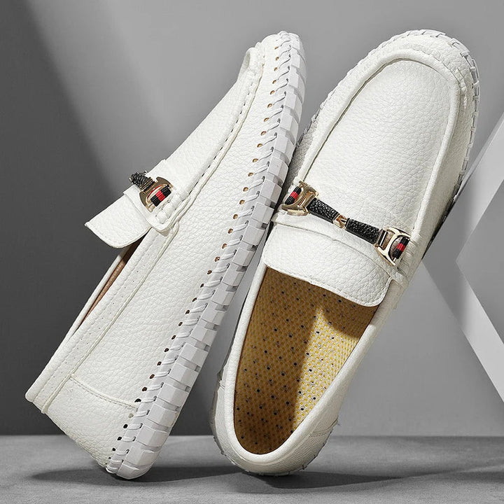 Men's leather bit loafers in a polished finish, ideal for professional or smart casual wear, comfortable fit