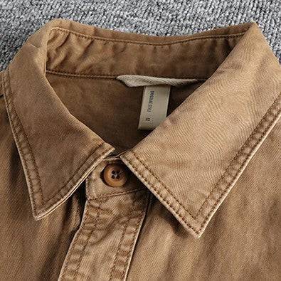 Coal men's utility field shirt, exuding rugged style and durable comfort, perfect for versatile casual and workwear.
