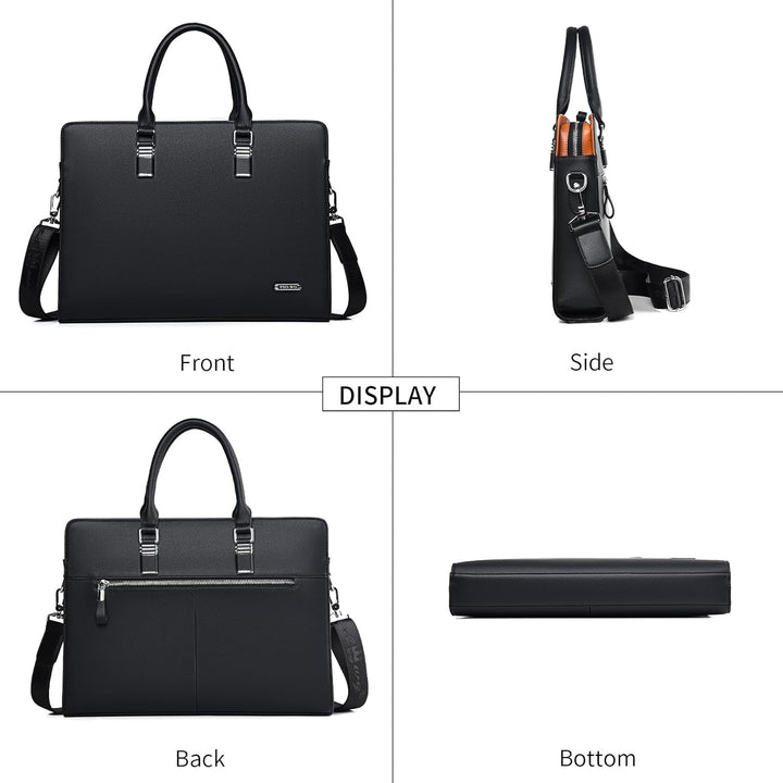 Smart men's genuine leather professional business bag.