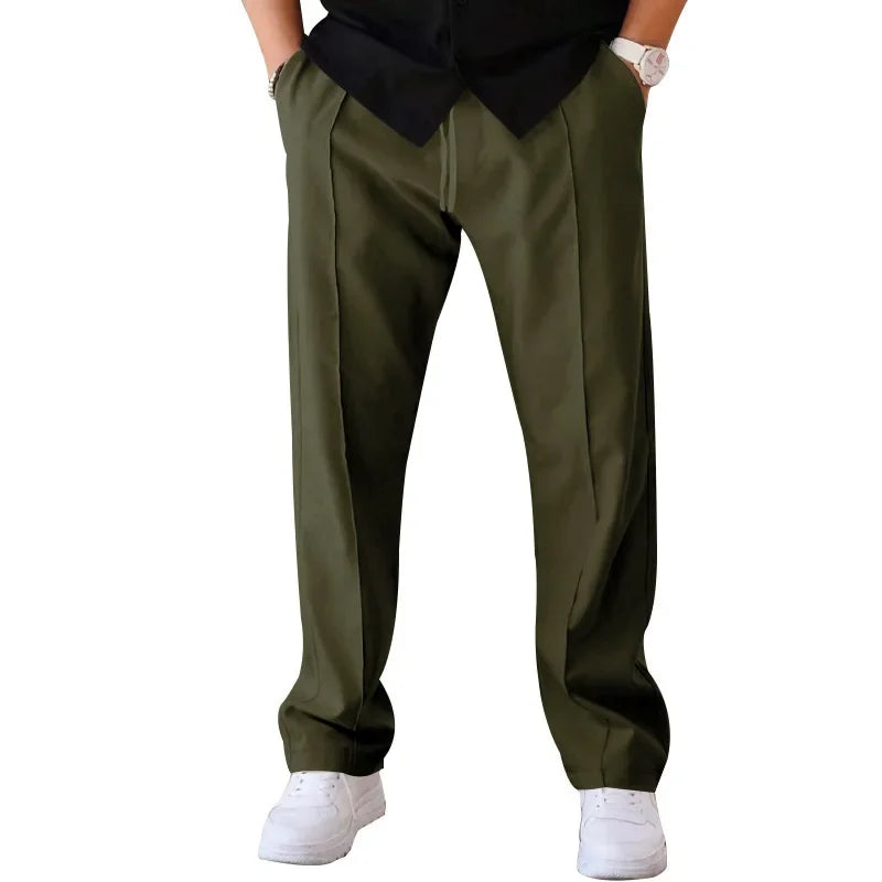 Men's loose-fit formal trousers designed for maximum comfort and a professional look.