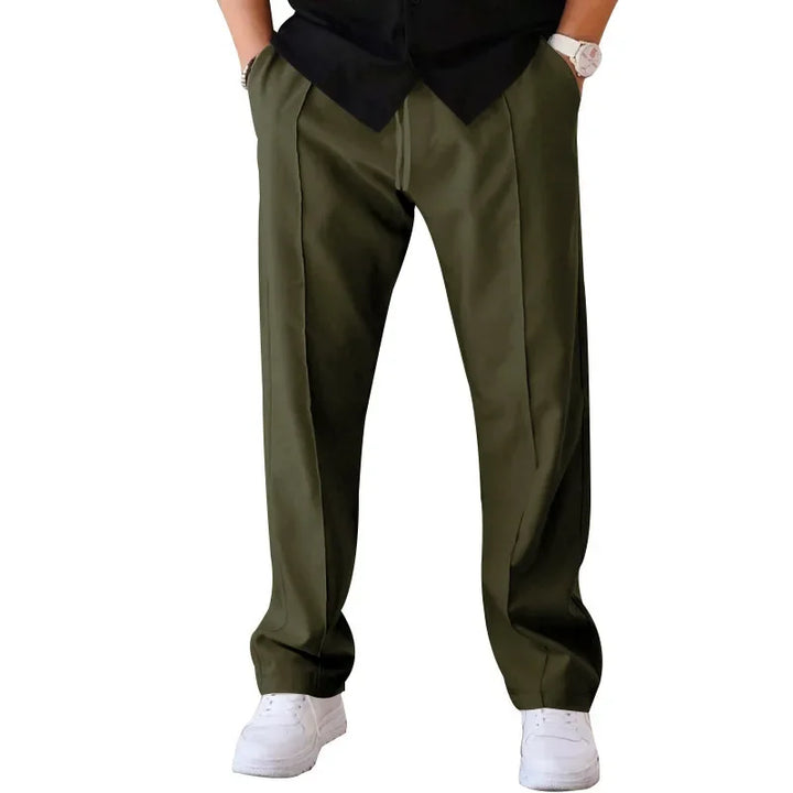 Men's loose-fit formal trousers designed for maximum comfort and a professional look.