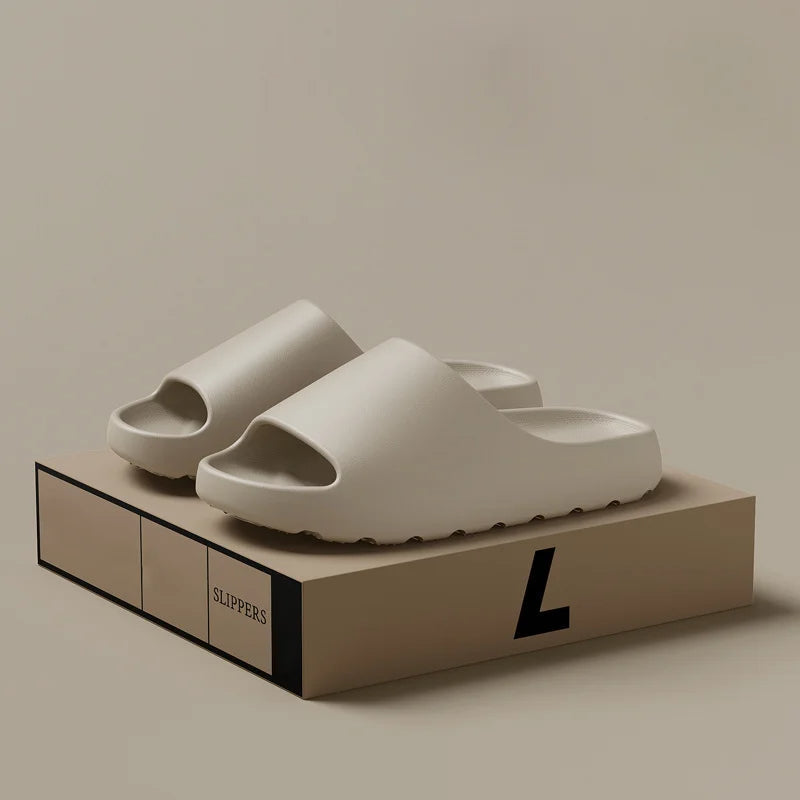 Stylish men's minimalist spring slides, offering comfort and ease for casual wear and footwear.