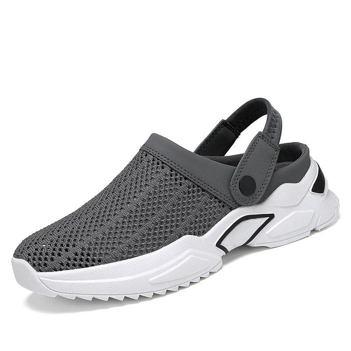 Summer sandals for men, with a contemporary hollow-out design.