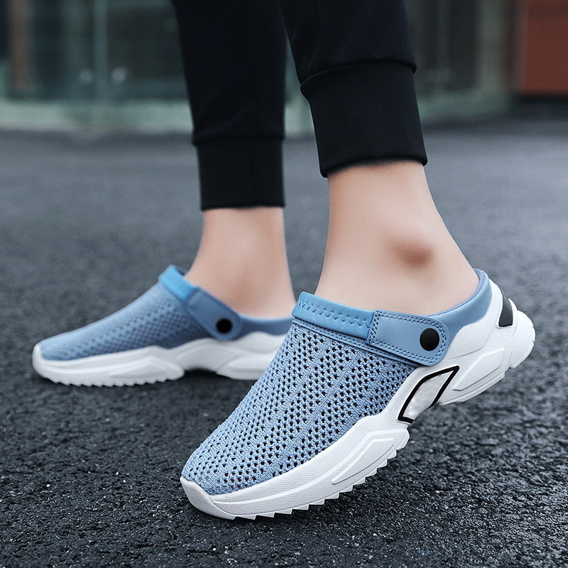 Orthopedic footwear for men, featuring a hollow-out design for summer.