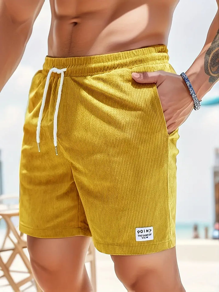 Stylish quick-dry men's swimwear shorts. Casual, multi-color, perfect for pool, beach, or athletic wear.