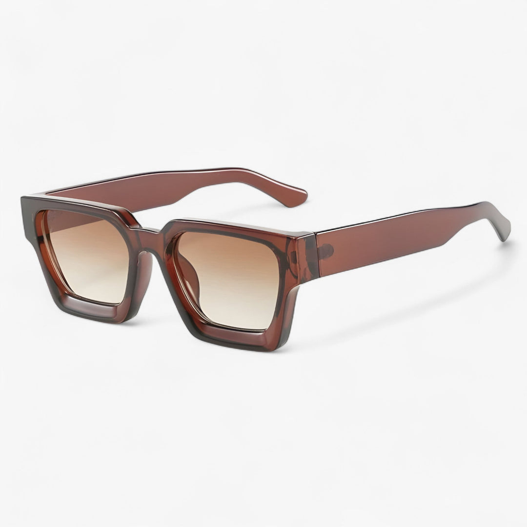 Durable men's square frame retro sunglasses, offering complete UV400 protection for your eyes.