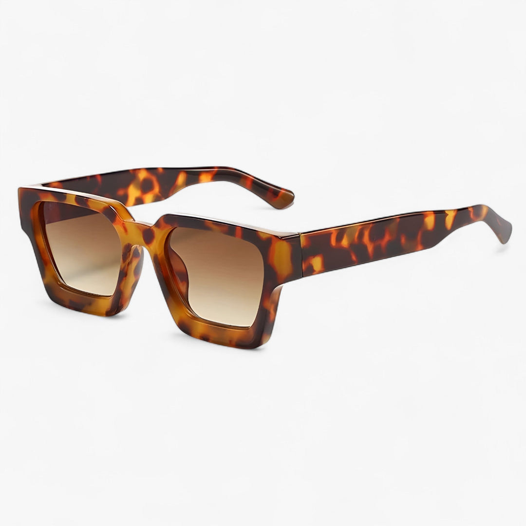 Fashionable men's square retro sunglasses, a classic accessory with excellent UV400 protection.