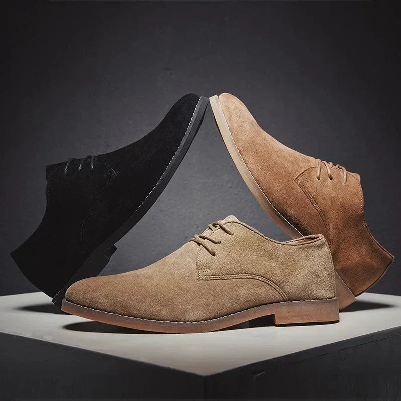 Premium men's suede oxford dress shoes, featuring a timeless design and durable construction. Ideal for elegance.