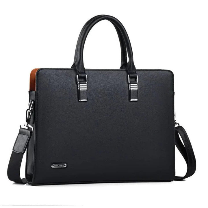 High-quality men's laptop brief bag, stylish & practical for 14-15 inch computers and professional needs.