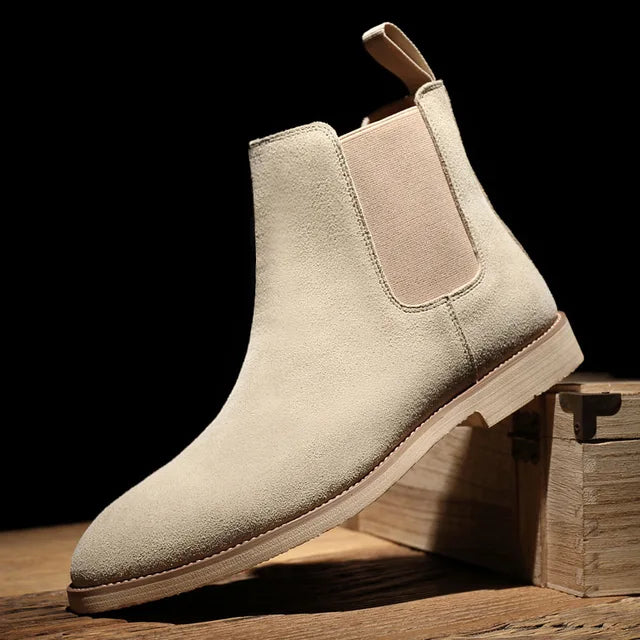 Casual men's slip-on Chelsea boots, offering effortless style and comfort for daily footwear.