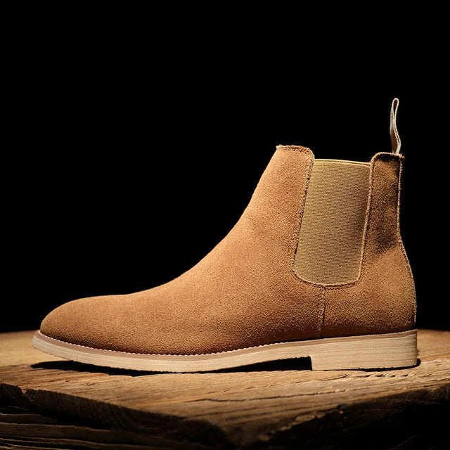 Men's easy slip-on Chelsea boots, ideal for quick style and comfort in various casual settings.