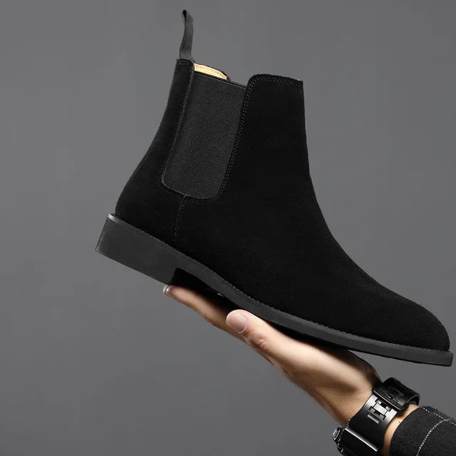 Effortless men's slip-on Chelsea boots, combining comfort with versatile smart casual style.
