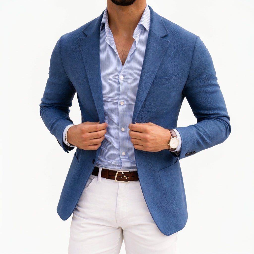 Men's tailored suit blazer for sharp style & comfort. Sophisticated fit, ideal for business & everyday.