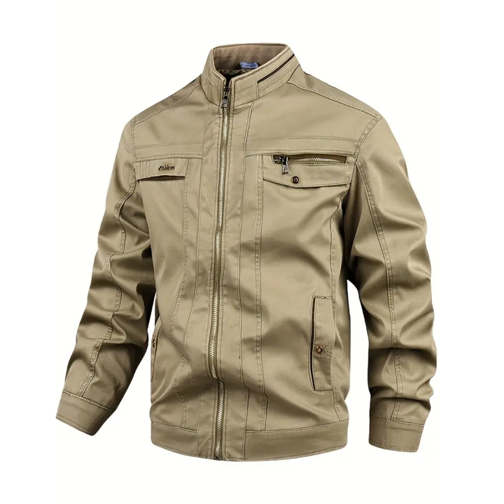 Men's Torin cotton field jacket, windproof & water-resistant, ideal for rugged outdoor and casual all-season wear.