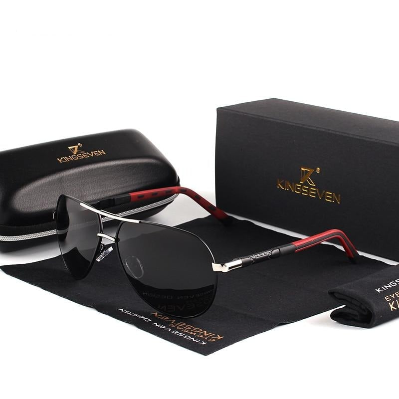 Men's polarized sunglasses for driving, reducing glare & providing UV400 eye protection.