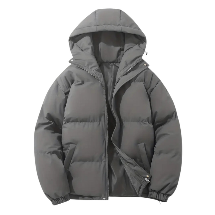 Stay warm & stylish in this men's weatherproof hooded puffer jacket. Your go-to winter coat for ultimate comfort.
