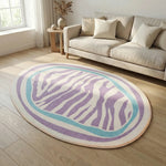 Purple Striped Oval