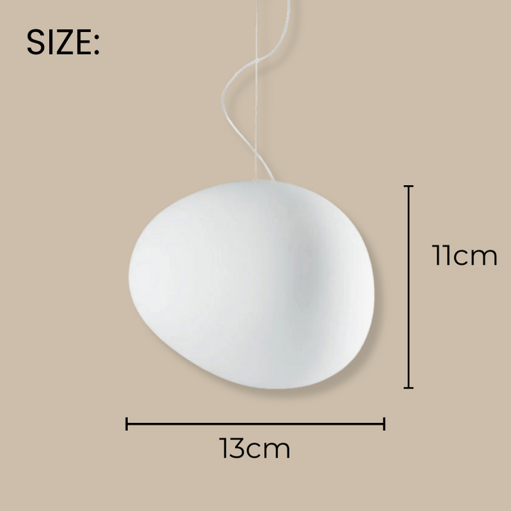 "Modern white glass globe pendant light, spherical design, elegant home decor, warm glow, perfect for living and dining areas