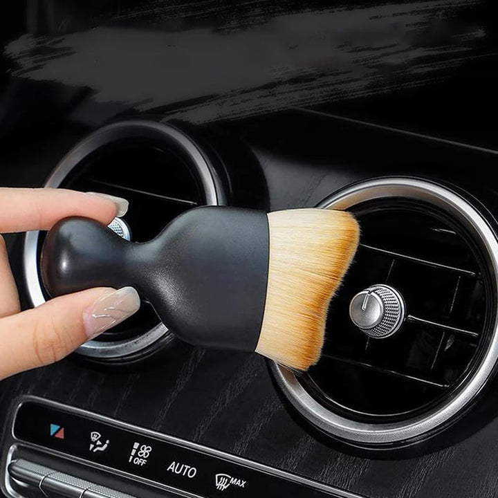 Multipurpose gap dust removal cleaning brush with soft bristles for tight spaces & vents