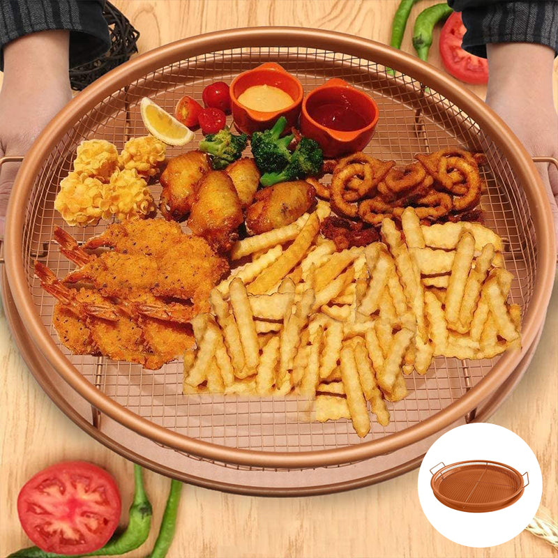 Durable nonstick air fryer basket for crispy results, perfect for kitchen use