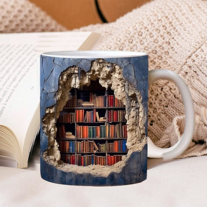 Novelty 3D sewing themed ceramic mug, a perfect conversation starter and functional home decor.