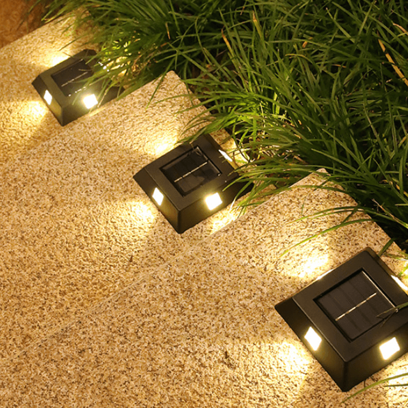 Stylish black solar wall lamp, seamlessly blending with garden and outdoor decor