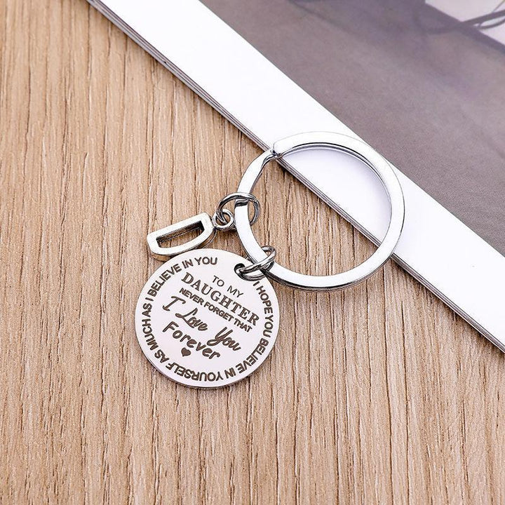 A-Z initial letter keychain, a custom accessory and heartwarming gift for your child.