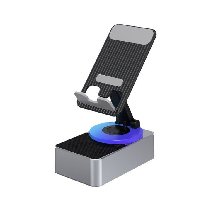 Versatile mobile stand with high-quality Bluetooth speaker and reliable power bank function
