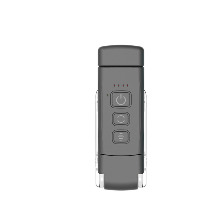 Detailed view of the LED array on the portable clip-on light, designed for even light spread