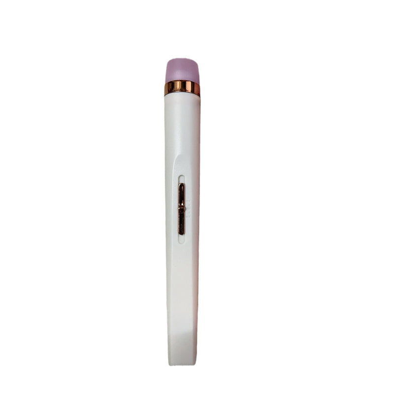 Beauty enthusiast using an electric nail drill for quick and efficient nail shaping