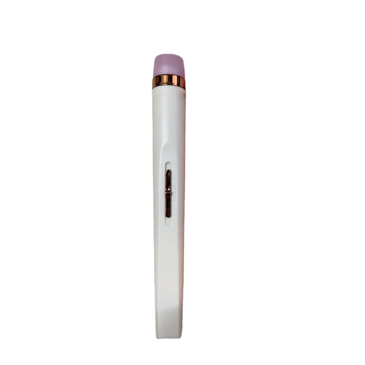 Beauty enthusiast using an electric nail drill for quick and efficient nail shaping