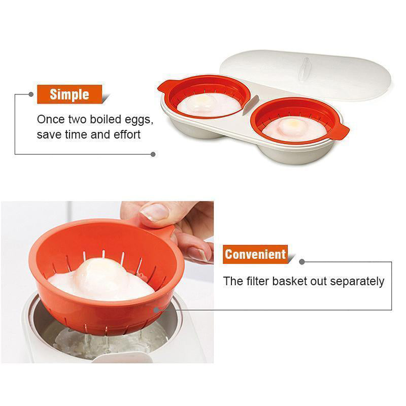Kitchen essential: microwave egg cooker for busy mornings, durable food-grade construction