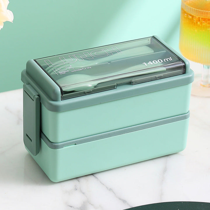 Colorful multi-compartment bento box, making mealtime fun and organized for all ages