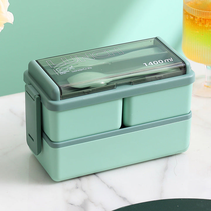 Smart portable lunch container, multi-section design for complete and varied meals