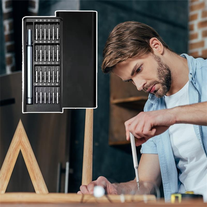 High-quality precision magnetic screwdriver set, essential hand tools for gadget and electronics enthusiasts.