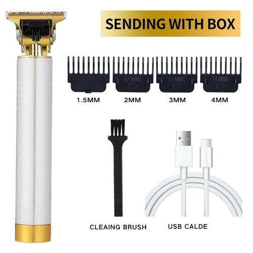 Modern rechargeable hair and beard trimmer, essential for men's grooming