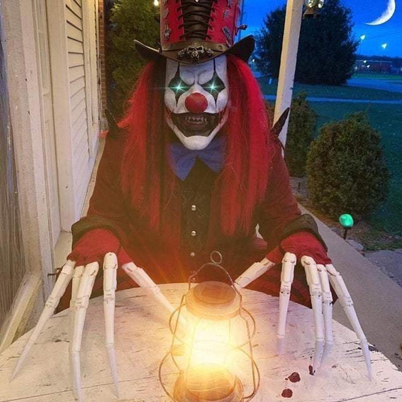 Realistic articulated skeleton hand gloves for Halloween costume, spooky party prop
