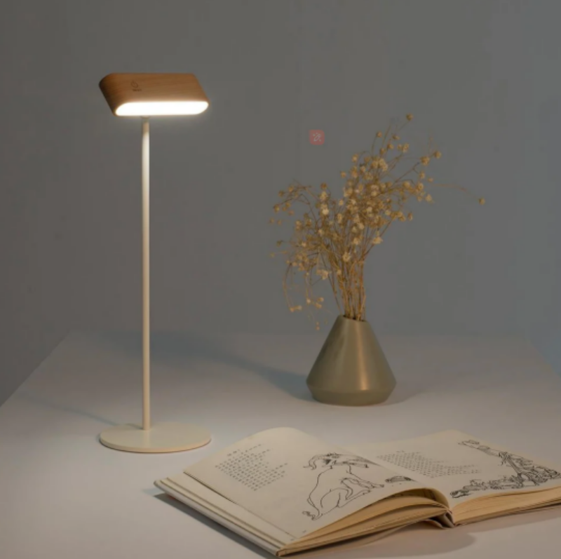 Rechargeable 360° rotatable LED wooden wall light, sleek design, wooden finish, ergonomic for modern interiors, ambient light