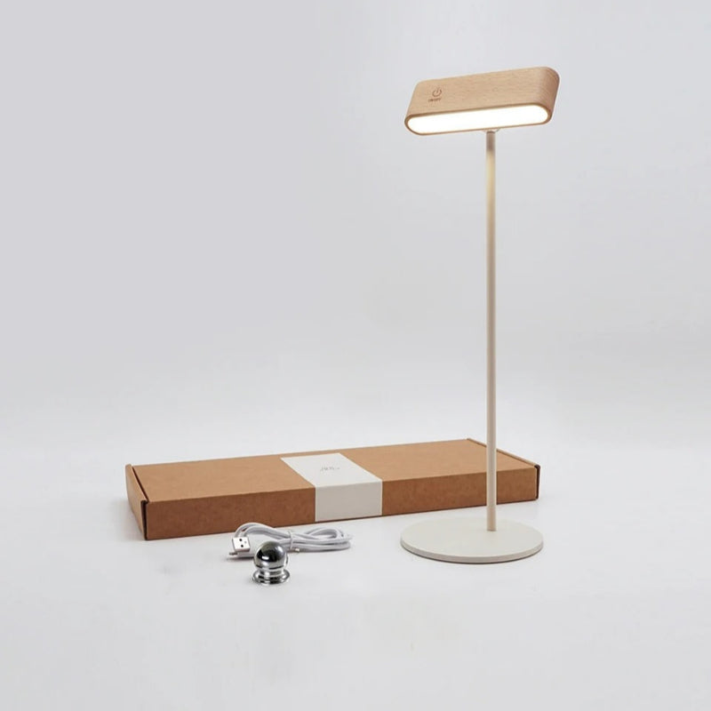 Rechargeable 360° rotatable LED wooden wall light, sleek design, wooden finish, ergonomic for modern interiors, ambient light