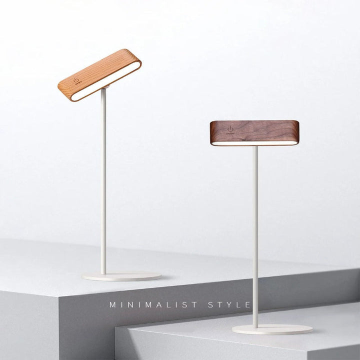 Rechargeable 360° rotatable LED wooden wall light, sleek design, wooden finish, ergonomic for modern interiors, ambient light