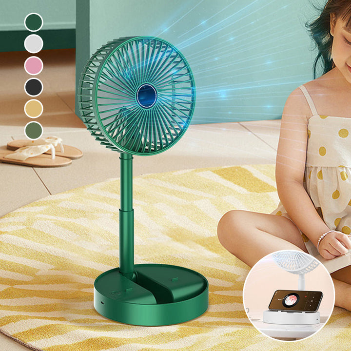 Summer essential: a versatile folding fan, perfect for any indoor or outdoor setting.