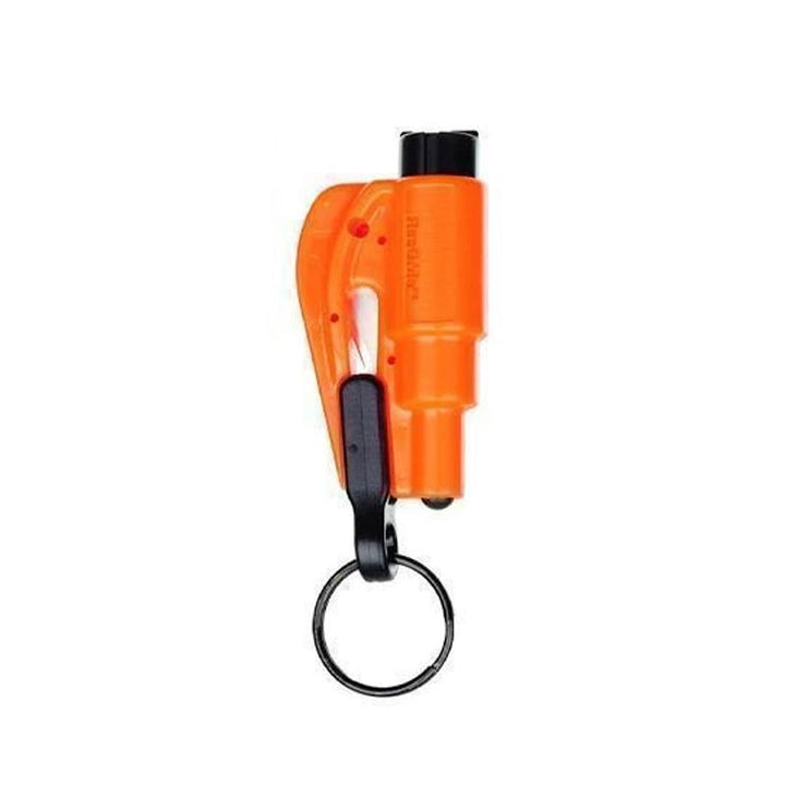 Front view of a sleek unisex emergency window breaker and seatbelt cutter for vehicle safety