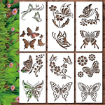 👍👍Butterfly paintings (30 x 16 cm) (6 pieces)