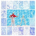 👍👍Artistic Floral Texture (28 x 18 cm) (16 pieces)