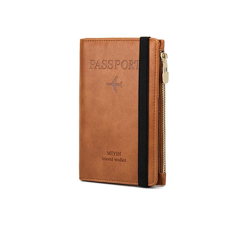 Essentials organizer: RFID blocking card holder, passport wallet, black