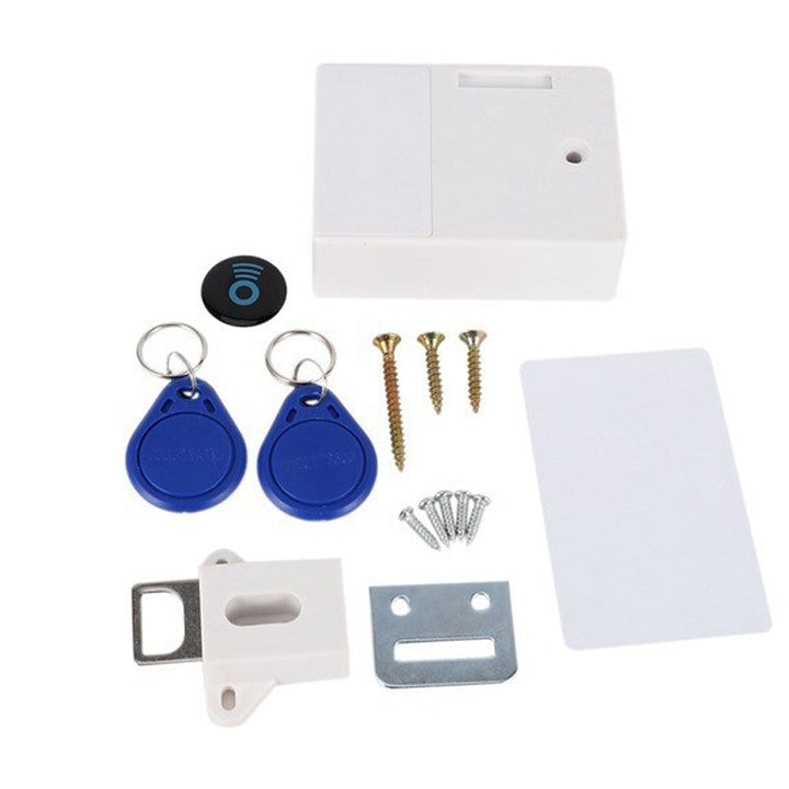 RFID key fob and smart electronic lock for wooden drawer, secure access